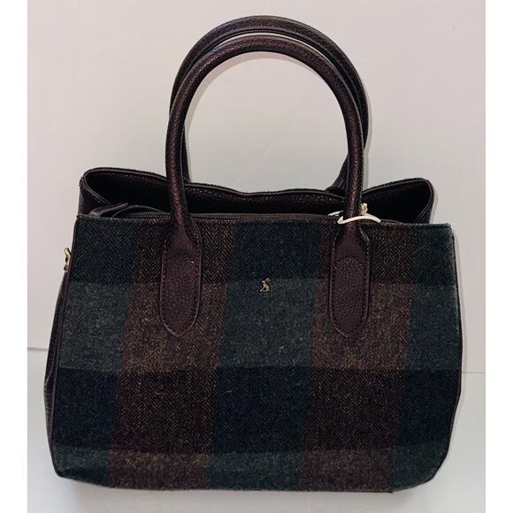 Joules THERNWELL TWEED Grab Bag ~ Green Tweed - Picture 1 of 3